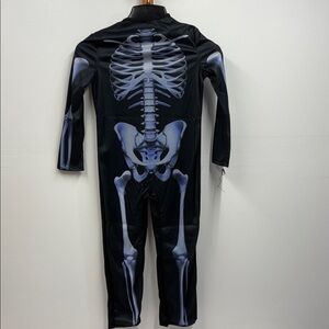 Skeleton Jumpsuit Halloween Costume for Kids size medium 8-9 yrs New